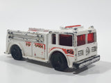 2000 Hot Wheels Virtual Collection Fire Eater Fire Truck White Die Cast Toy Car Vehicle