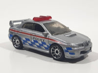 2008 Matchbox City Action Subaru Impreza WRX Police 2007 Silver Die Cast Toy Car Vehicle