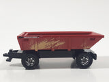 2017 Matchbox Work Horses Farm Trailer Red Die Cast Toy Car Vehicle Missing the side boards