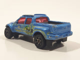 2017 Matchbox Hazardous Materials Team Badlander Truck Metalflake Blue Die Cast Toy Car Vehicle
