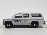 2016 Matchbox Police Rescue 2000 Chevrolet Suburban NYPD White Die Cast Toy Car Emergency Rescue Vehicle