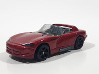 2018 Matchbox Coffee Cruisers Dodge Viper RT 10 Dark Red Die Cast Toy Dream Car Vehicle