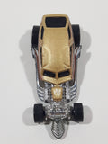 2001 Hot Wheels Surf Crate Gold Die Cast Toy Car Vehicle No Surfboard