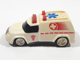 1997 Hot Wheels Ambulance Tan Die Cast Toy Car Vehicle - McDonald's Happy Meal