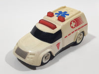 1997 Hot Wheels Ambulance Tan Die Cast Toy Car Vehicle - McDonald's Happy Meal