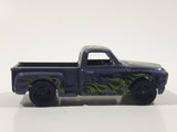 2018 Hot Wheels HW Flames Custom '69 Chevy Pickup Truck Purple Die Cast Toy Car Vehicle