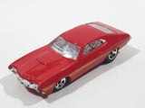 2011 Hot Wheels '72 Ford Gran Torino Sport Red Die Cast Toy Muscle Car Vehicle
