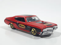 2009 Hot Wheels '70 Buick GSX Red Die Cast Toy Car Vehicle