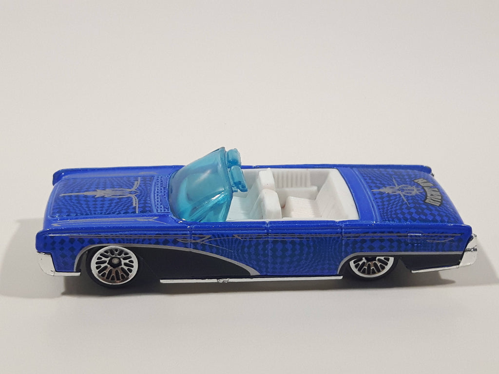 Hot Wheels 2001 #091 Hippie Mobiles '64 Lincoln Continental Blu Scala 1:64 - Foto 2