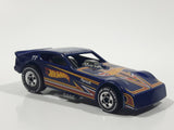 2011 Hot Wheels The Hot Ones '77 Plymouth Arrow Funny Car Dark Blue Die Cast Toy Car Vehicle with Lift Up Body