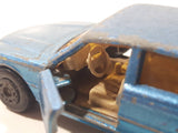 Vintage 1979 Lesney Matchbox Superfast No. 56 Mercedes 450 SEL Blue Die Cast Toy Car Vehicle with Opening Doors Busted Windshield