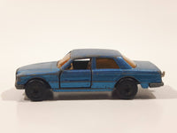 Vintage 1979 Lesney Matchbox Superfast No. 56 Mercedes 450 SEL Blue Die Cast Toy Car Vehicle with Opening Doors Busted Windshield