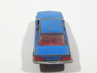 Rare Vintage PlayArt Opel Senator Sedan Blue Die Cast Toy Car Vehicle Made in Hong Kong