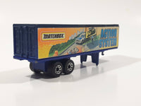 1995 Matchbox Super Rigs Action System Articulated Trailer Dark Blue Die Cast Toy Car Vehicle