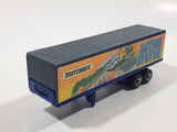 1995 Matchbox Super Rigs Action System Articulated Trailer Dark Blue Die Cast Toy Car Vehicle