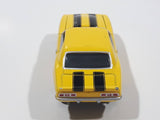 2001 Johnny Lightning Popular Hot Rodding 1969 Chevrolet Camaro Yellow with Black Stripes Die Cast Toy Car Vehicle with Opening Hood