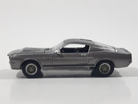 Greenlight Hollywood Gone In Sixty Seconds Movie Film '67 Ford Mustang Eleanor Metallic Grey Silver with Black Stripes Die Cast Toy Car Vehicle with Opening Hood