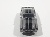 Greenlight Hollywood Gone In Sixty Seconds Movie Film '67 Ford Mustang Eleanor Metallic Grey Silver with Black Stripes Die Cast Toy Car Vehicle with Opening Hood