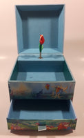 1988 Disney The Little Mermaid Wind up Musical Jewelry Box Plays Under The Sea