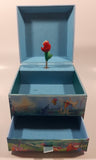 1988 Disney The Little Mermaid Wind up Musical Jewelry Box Plays Under The Sea