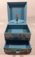 1988 Disney The Little Mermaid Wind up Musical Jewelry Box Plays Under The Sea