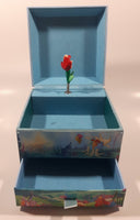 1988 Disney The Little Mermaid Wind up Musical Jewelry Box Plays Under The Sea