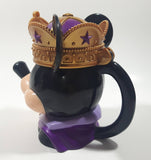 Vintage 1980s Ringling Bros. Barnum & Bailey Disney Mickey Mouse Royal Crown King 5 1/4" Tall Plastic Hinged Lid Mug Cup