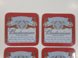 Budweiser King of Beers Melamine Hard Plastic Drink Coasters Set of 8