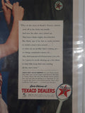 Vintage 1942 Texaco Dealers Hank's Texaco station Army War Effort "Hank's tough on shirts these days"&nbsp;10 1/8" x 13 1/2" Paper Advertisement