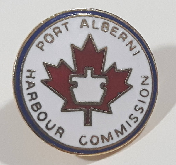 Port Alberni Harbour Commission Round Circular 3/4" Enamel Metal Pin