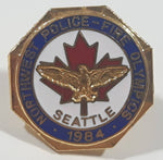 Northwest Police Fire Olympics Seattle 1984 Enamel Metal Pin