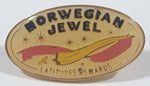 Norwegian Jewel Latitudes Rewards Cruise Ship Oval Shaped Enamel Metal Lapel Pin