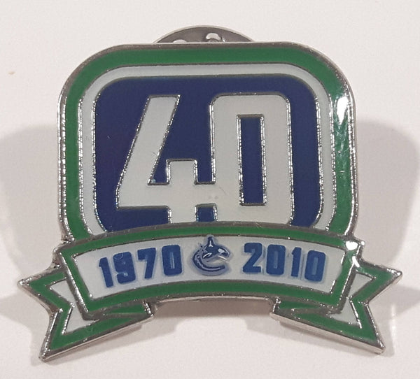 1970 to 2010 Vancouver Canucks NHL Ice Hockey Team 40th Anniversary Enamel Metal Lapel Pin