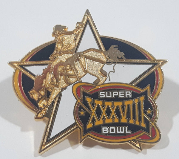 Super Bowl XXXVIII Enamel Metal Lapel Pin