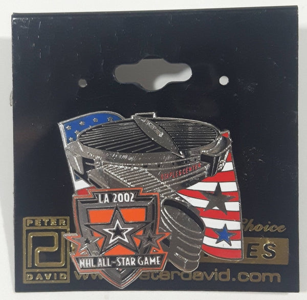 2002 NHL All-Star Game Los Angeles Staples Center Enamel Metal Lapel Pin New on Card