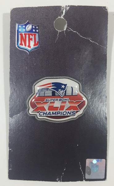 Super Bowl XLIX Champions New England Patriots Metal Lapel Pin New on Card