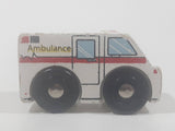 Ambulance White Wood Toy Vehicle