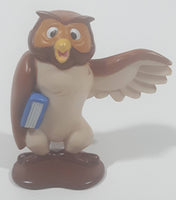 Disney Winnie The Pooh Owl Holding a Book 2 1/2" Tall Toy Figure