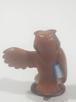 Disney Winnie The Pooh Owl Holding a Book 2 1/2" Tall Toy Figure