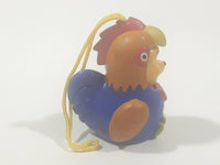Disney Danglers Winnie The Pooh Dressed in a Blue Rooster Chicken Costume 2 1/4" Tall Toy Figure
