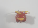 Disney Danglers Winnie The Pooh Dressed in a Red Bull Cow Costume 2 1/4" Tall Toy Figure