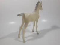 White Plastic Horse Toy Figure 6 3/4" Tall