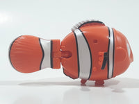 Finding Nemo Orange Clownfish Character with Rolling Flipping Face Plastic Toy Figure 3 1/4" Long