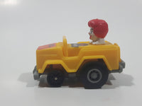 1985 McDonald's Happy Meal Fast Macs Ronald McDonald Character Pink Pull Back Toy Car Vehicle