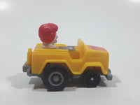 1985 McDonald's Happy Meal Fast Macs Ronald McDonald Character Pink Pull Back Toy Car Vehicle