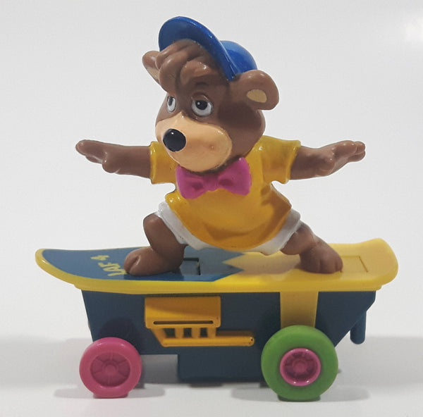 1991 McDonald's Hanna Barbera Yogi Bear Boo Boo Bear Cartoon Character on Skateboard Rev-Up and Go Toy Figure