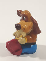 1992 Goldcrest Animations Disney Rock A Doodle Patou Dog Character 2 1/4" Tall Toy Figure