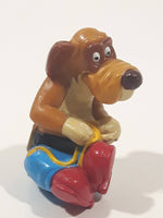 1992 Goldcrest Animations Disney Rock A Doodle Patou Dog Character 2 1/4" Tall Toy Figure