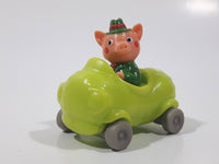 1994 Busy Town Richard Scarry Frumble Pig Green Car Plastic Toy Vehicle McDonald's Happy Meals