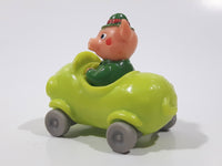 1994 Busy Town Richard Scarry Frumble Pig Green Car Plastic Toy Vehicle McDonald's Happy Meals